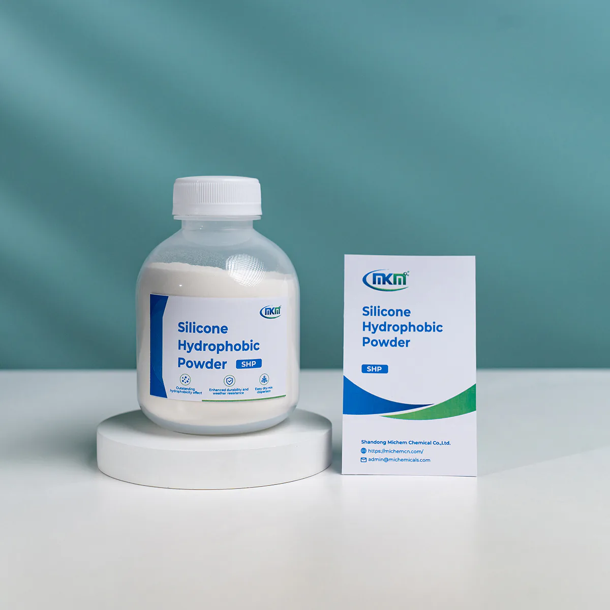 Silicone hydrophobic powder package and product detail