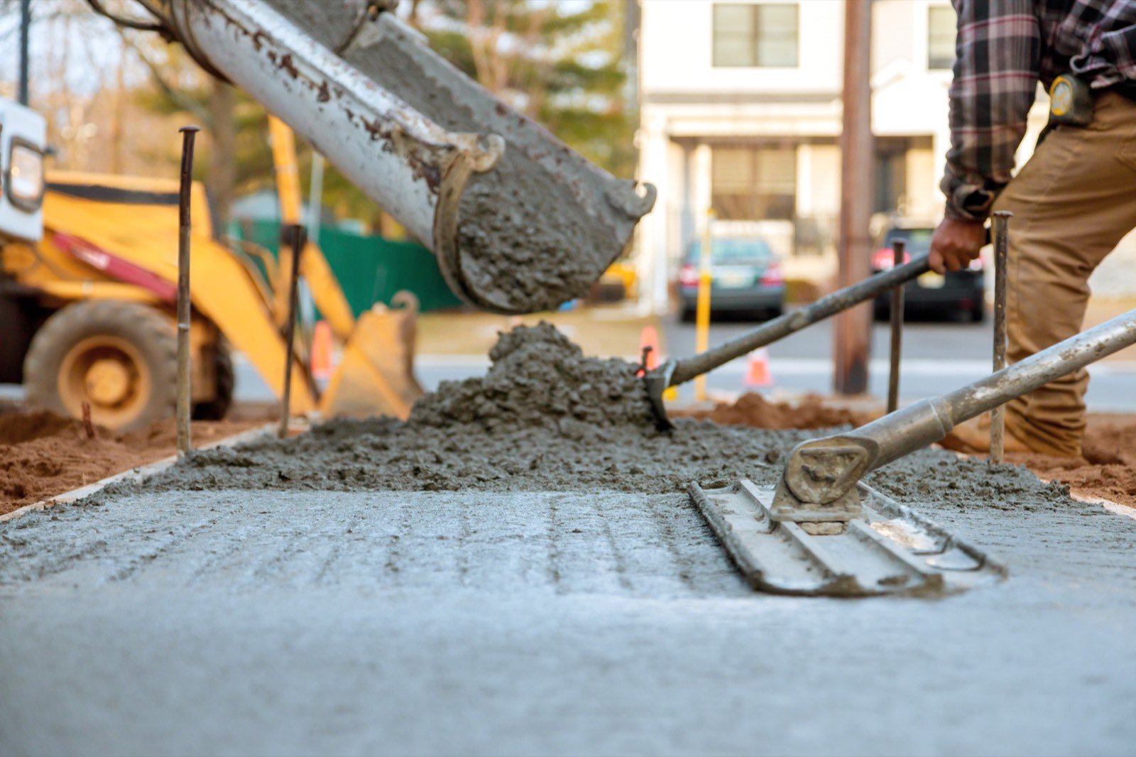 Sprayed concrete and mining construction environment